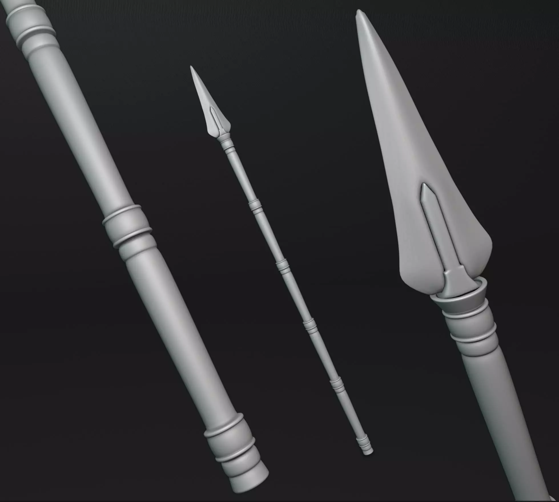 Long Spear 3D print model