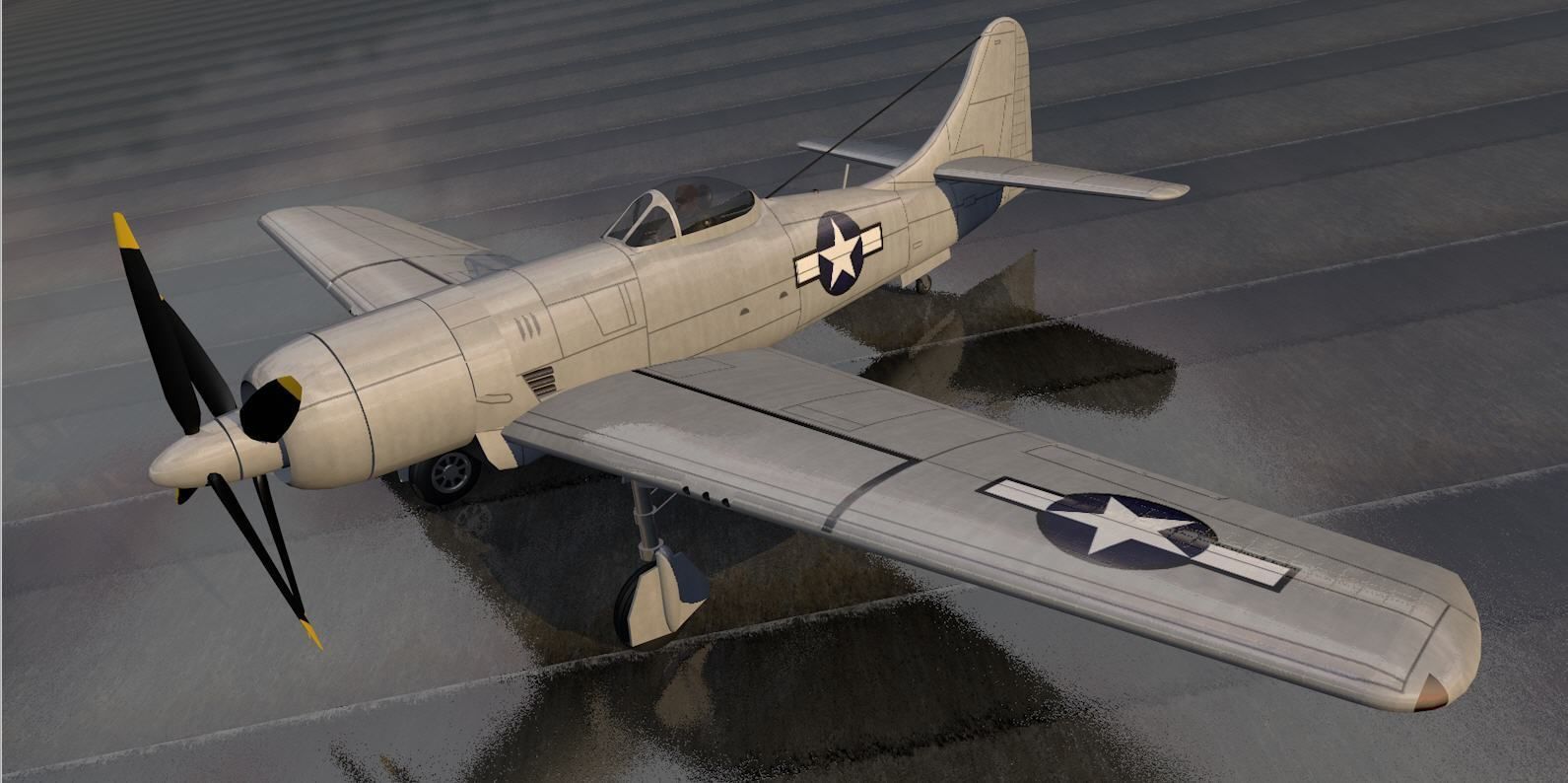 Boeing XF8B-1 3D model_1