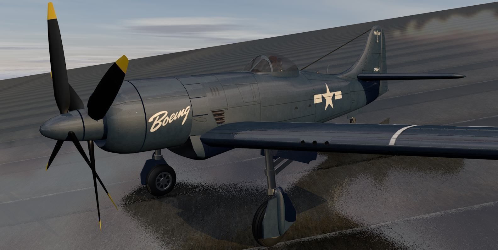 Boeing XF8B-1 3D model_9