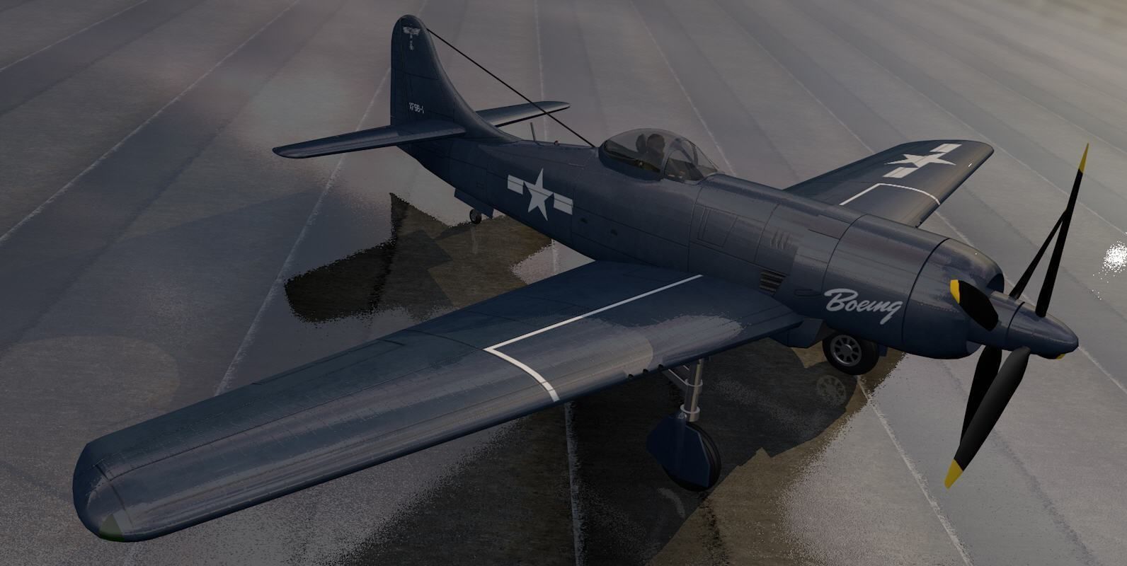 Boeing XF8B-1 3D model_7