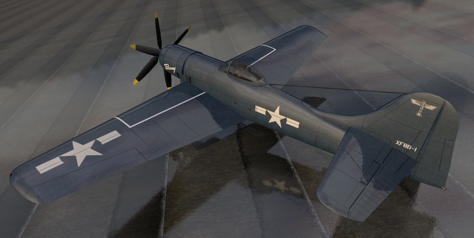 Boeing XF8B-1 3D model_2