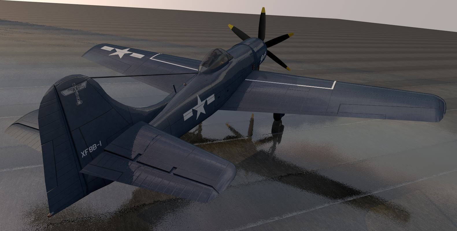 Boeing XF8B-1 3D model_6