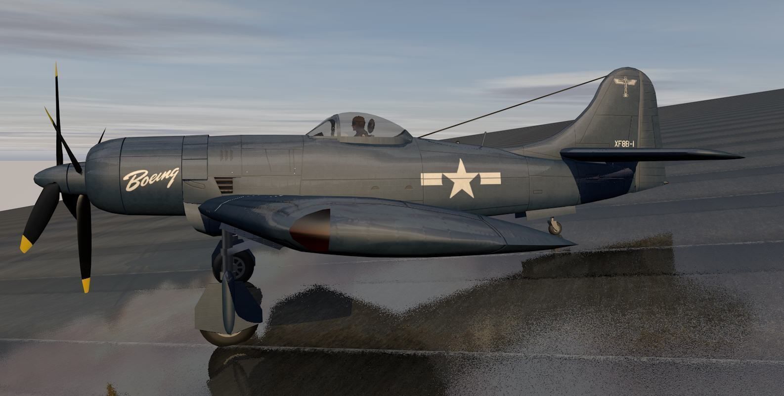 Boeing XF8B-1 3D model_4