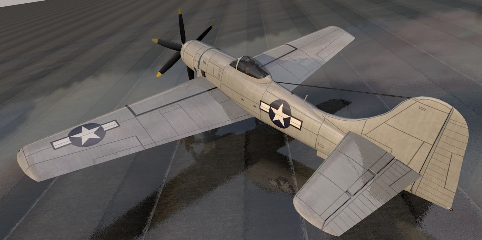 Boeing XF8B-1 3D model_3