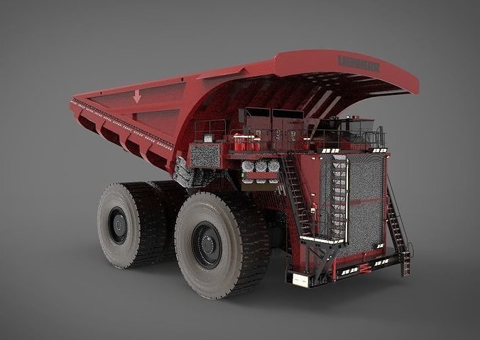 heavy mining truck 3D model