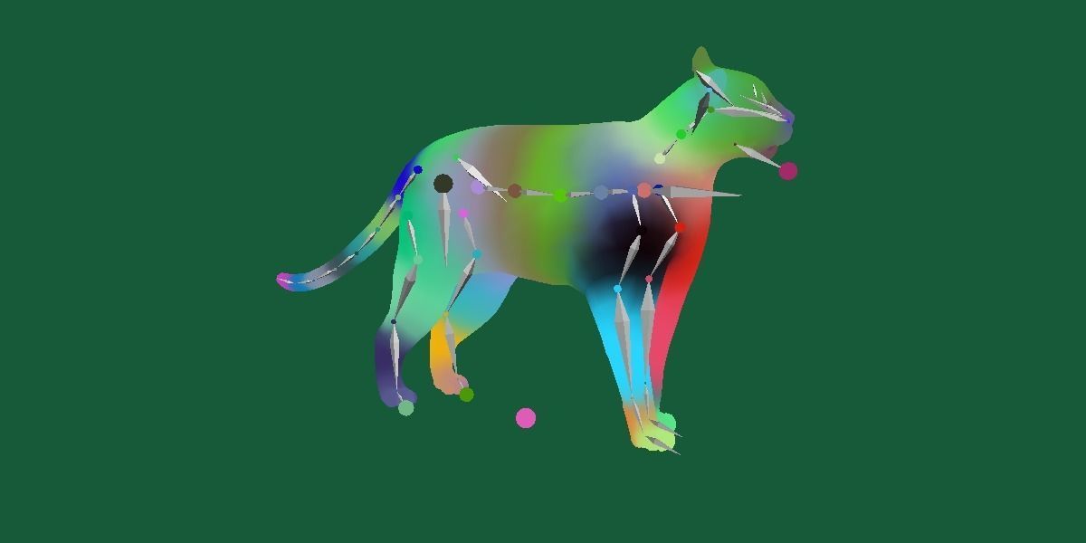 Ocelot Wild Cat Low-poly 3D model_27