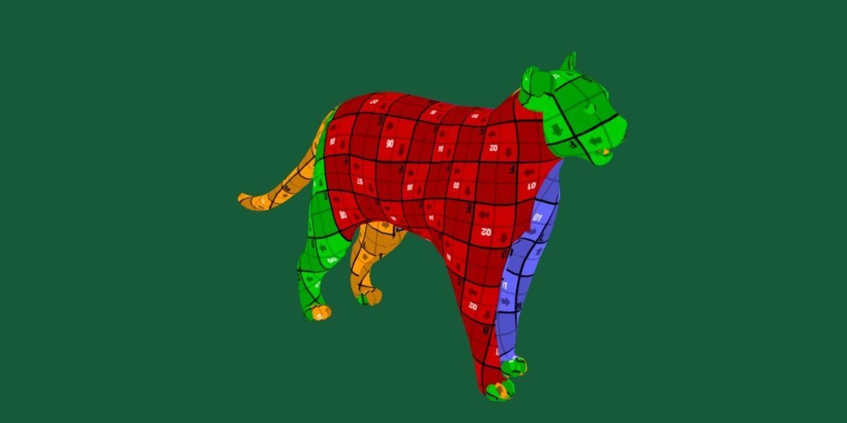 Ocelot Wild Cat Low-poly 3D model_20