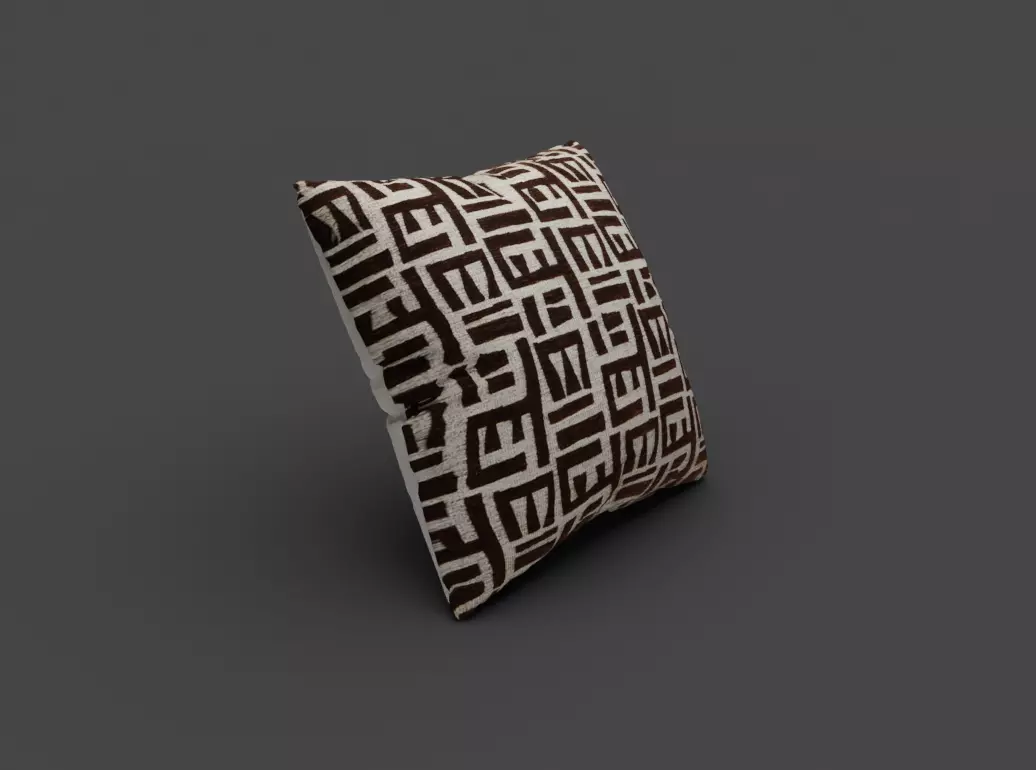 Pierre Frey Tsomba Cushion Cocoa Low-poly 3D model