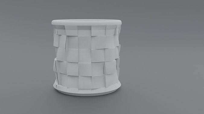 Pen Holder square pattern  3D model