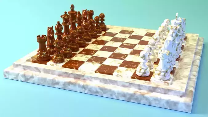Marble chess set-