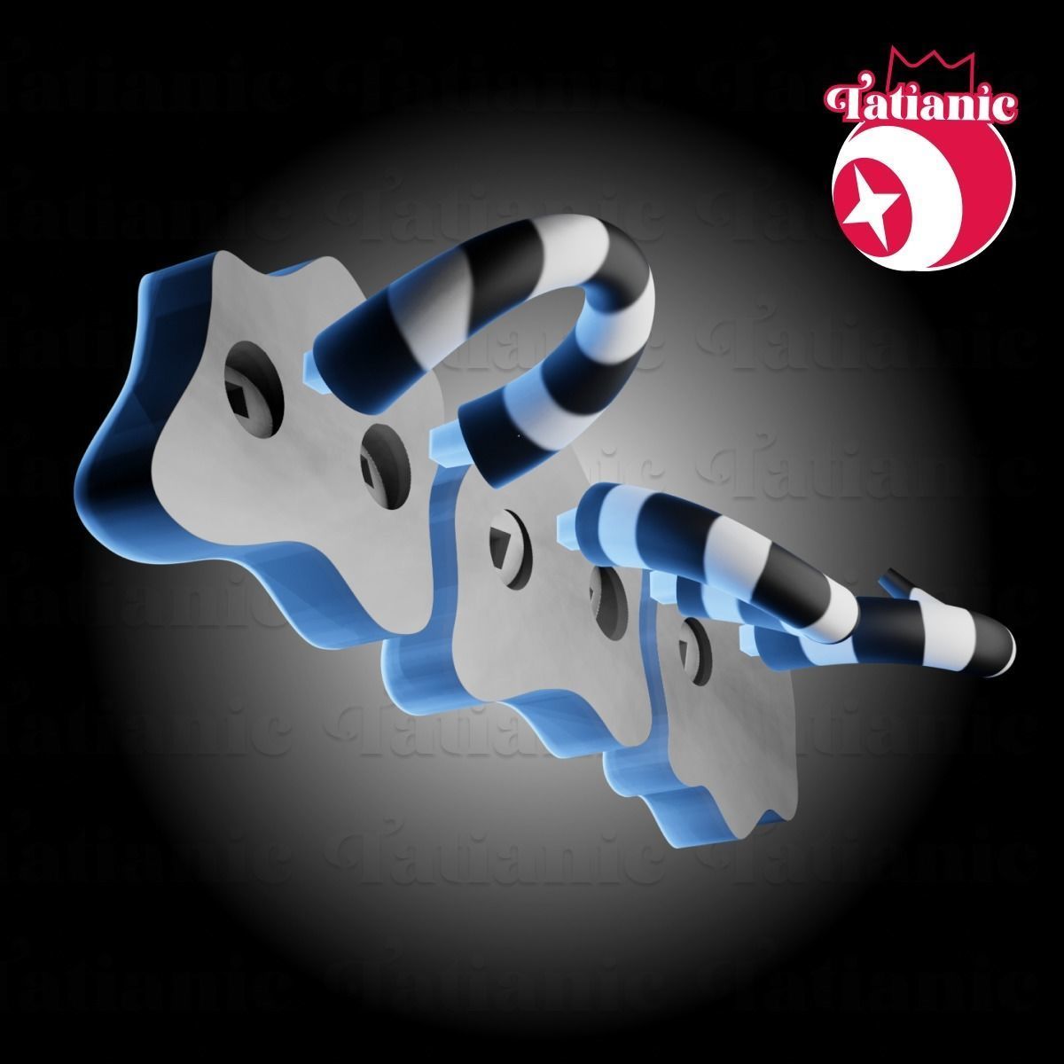 Beetlejuice Sandworm key holder 3D print model_11