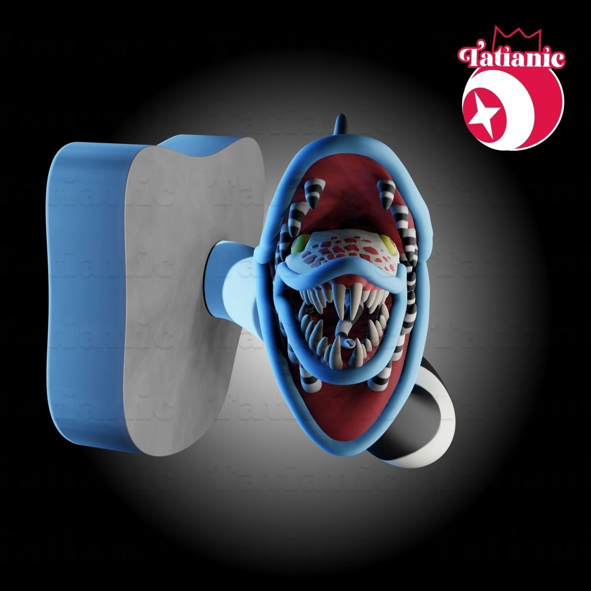 Beetlejuice Sandworm key holder 3D print model_1