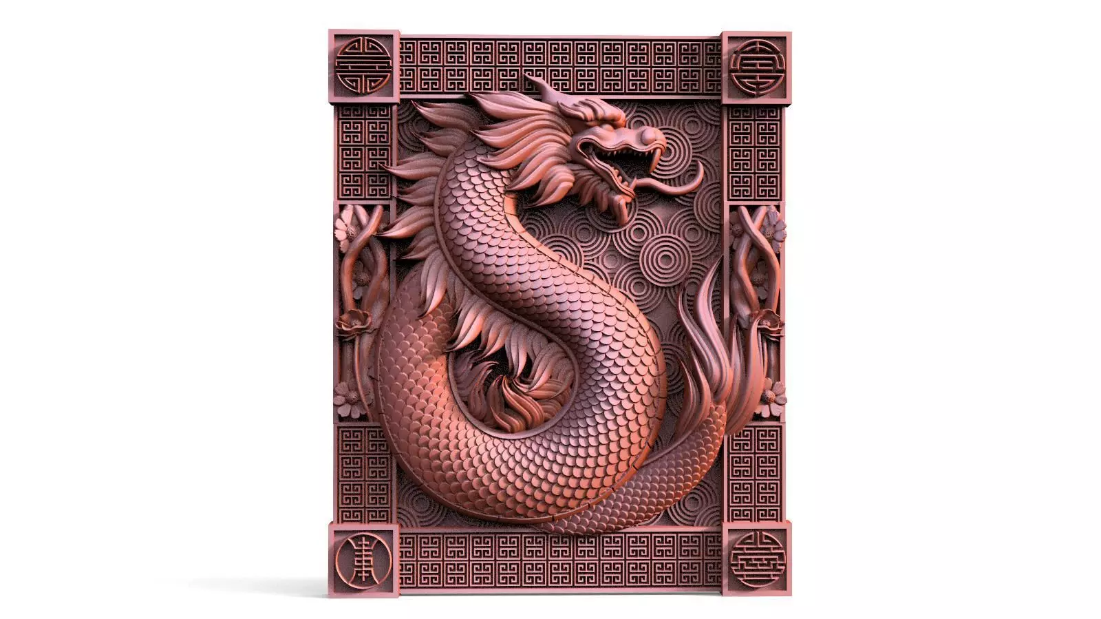 Chinese Dragon CNC 3D print model