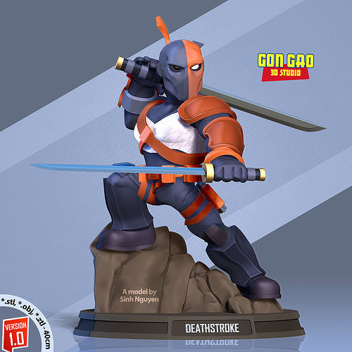 Deathstroke Fanart 3D print model