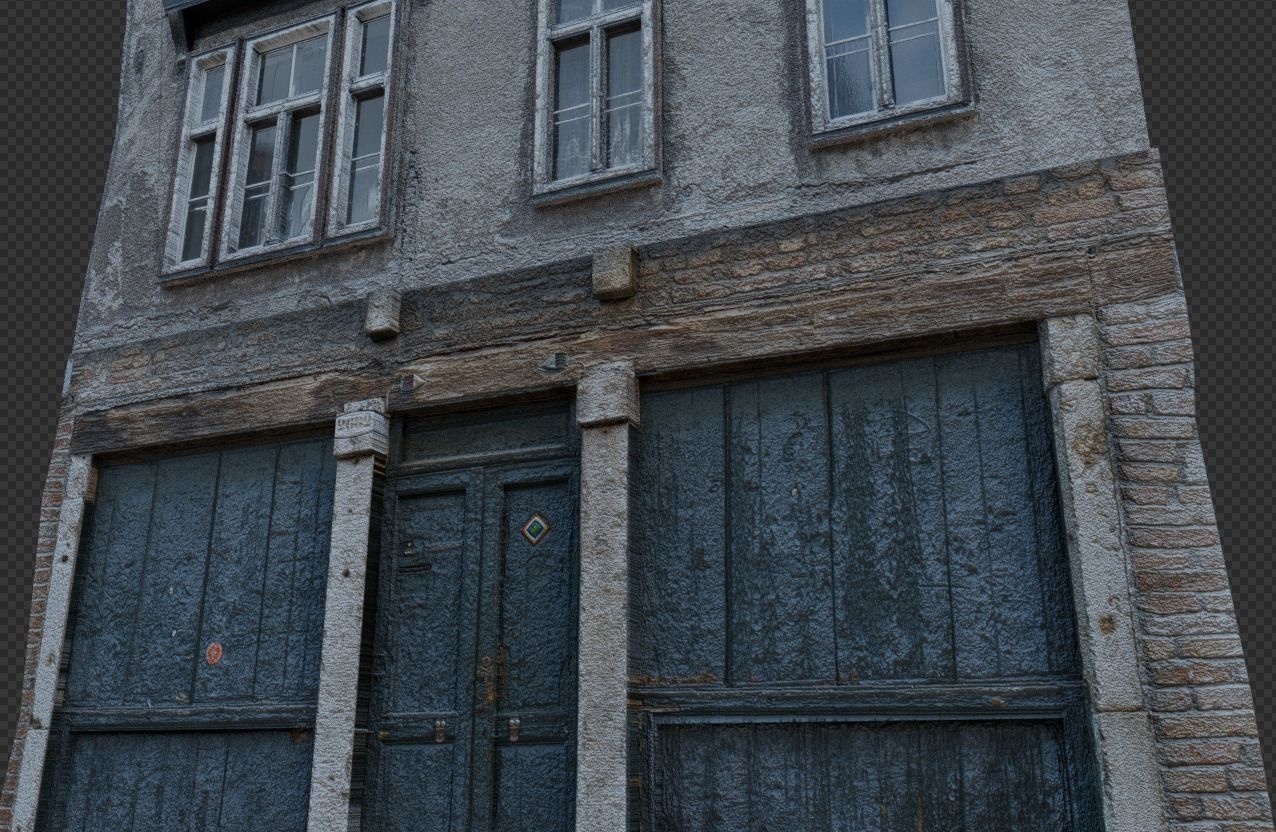 Old Buildings pack of 5 Low-poly 3D model_27