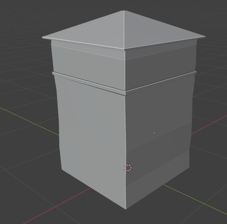 Old Buildings pack of 5 Low-poly 3D model_29