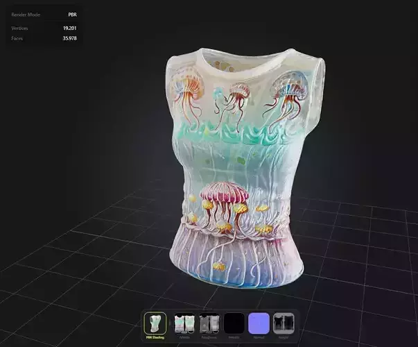 Jellyfish Top PBR 4k
