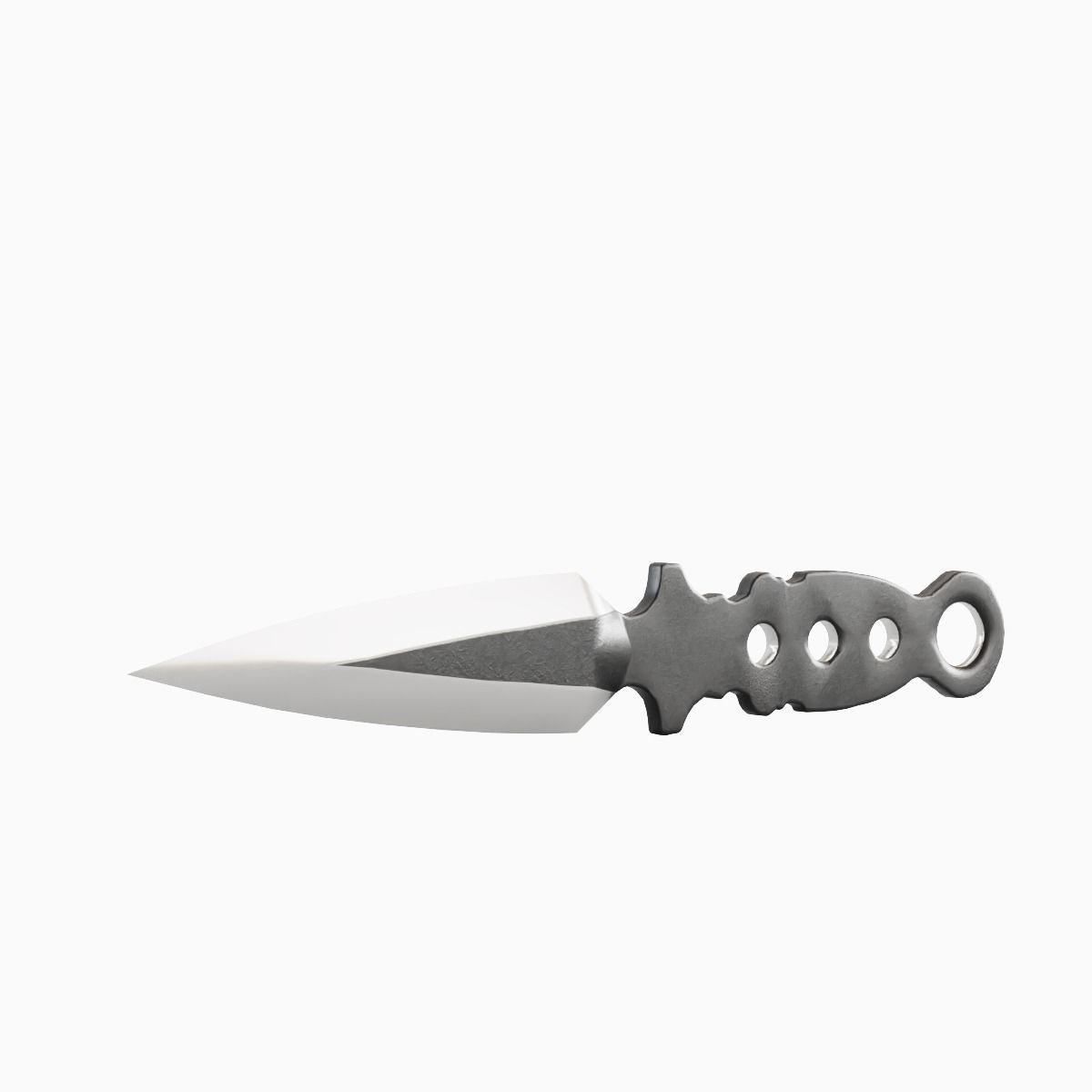 Throwing Knife 01 Low-poly 3D model_2