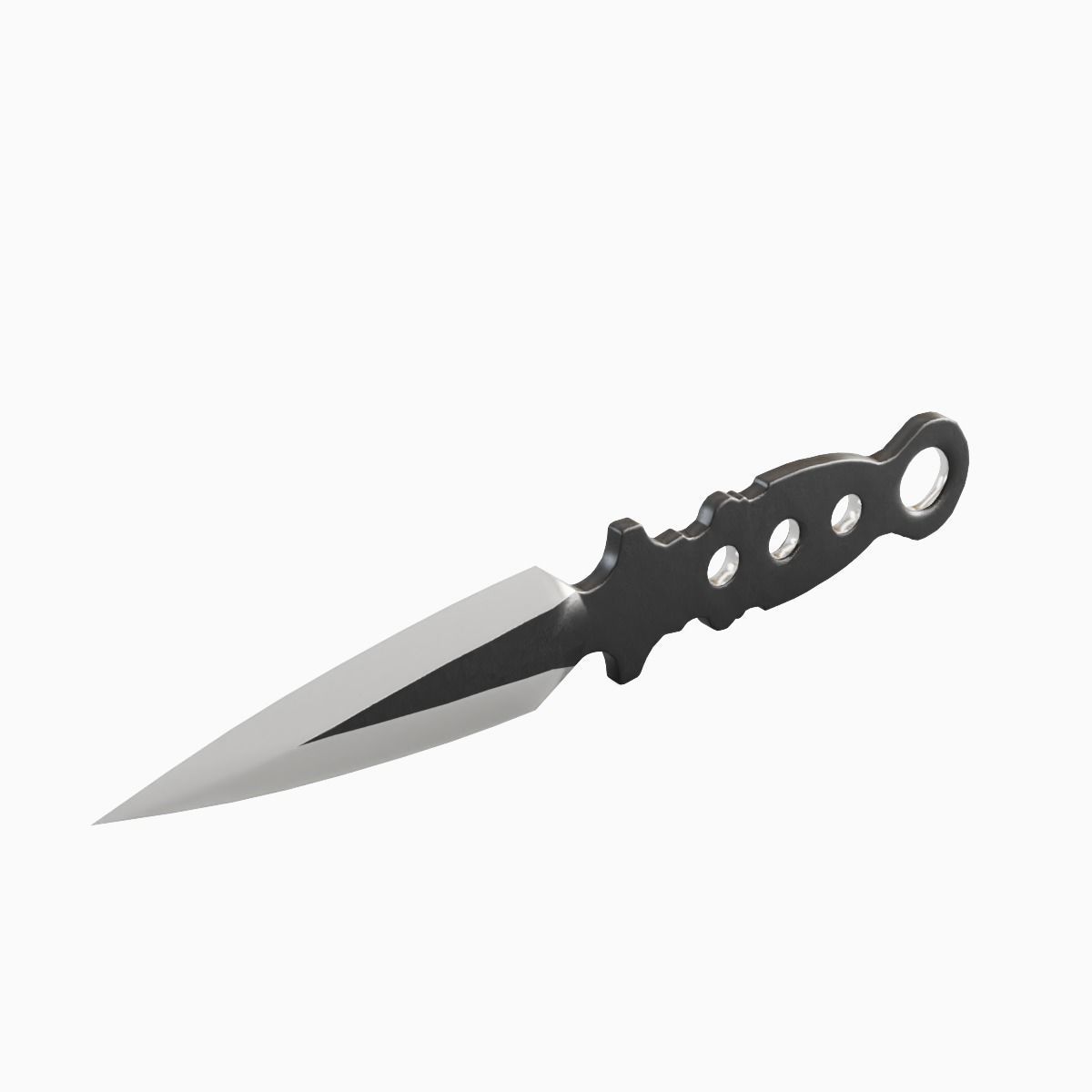 Throwing Knife 01 Low-poly 3D model_5