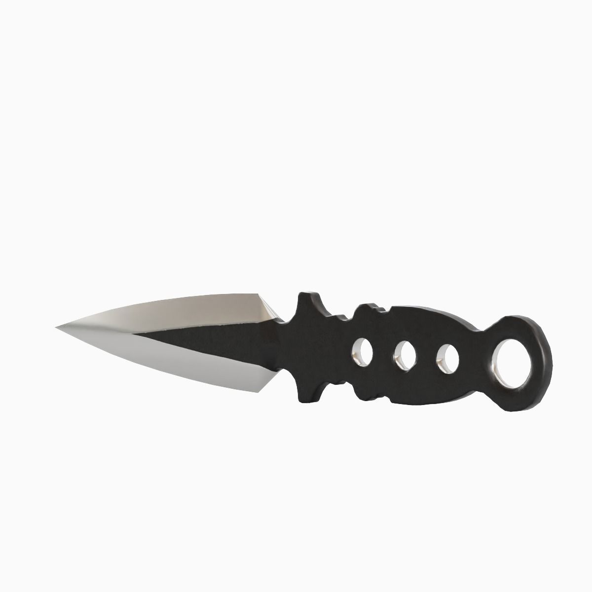 Throwing Knife 01 Low-poly 3D model_3