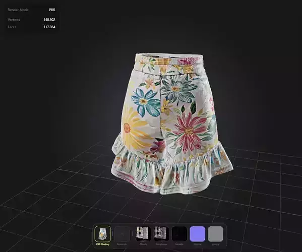 Flowers Shorts PBR 4k