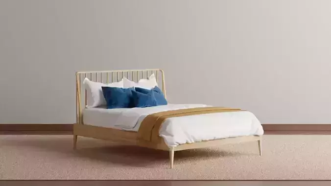 Leticia Wooden Bed