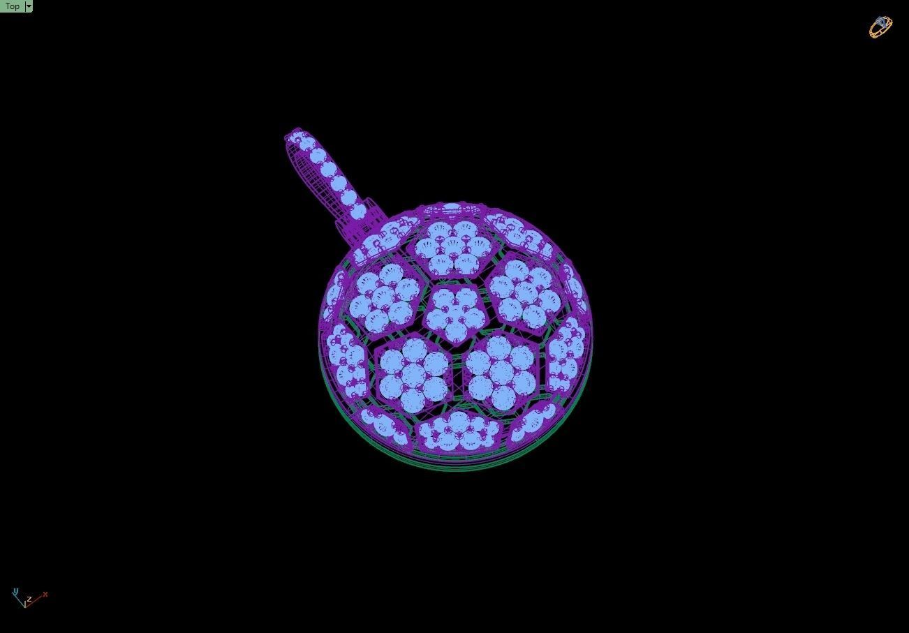 Custom Soccer Ball Diamond Pendant - Basketball Pendant Necklace 3D print model_12