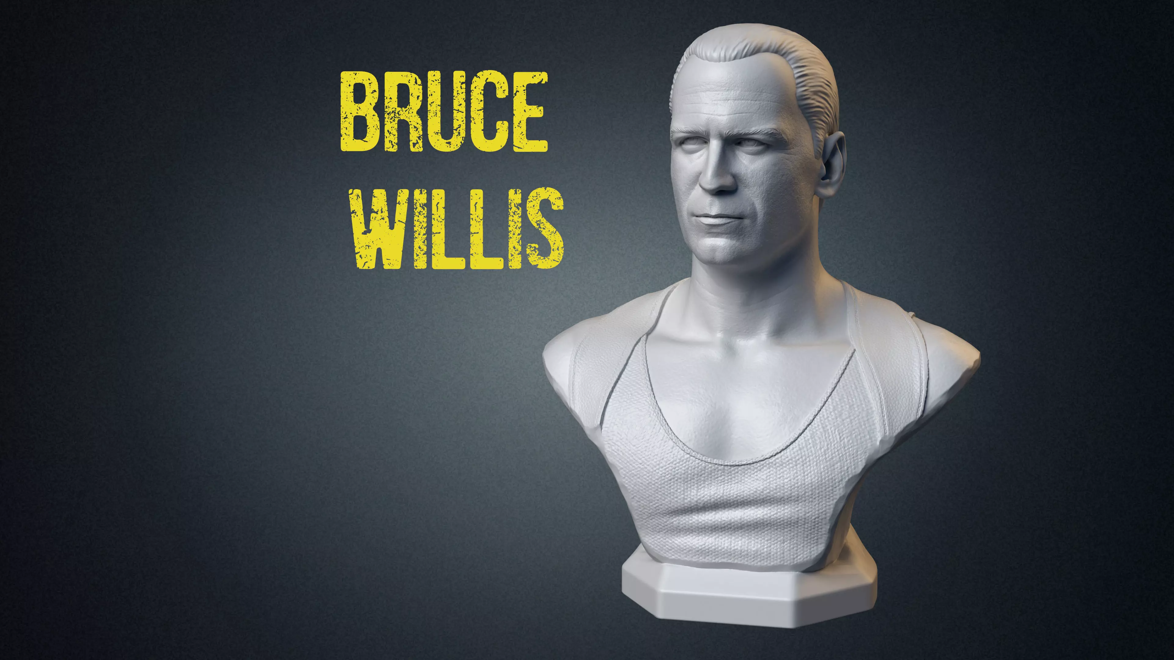 BRUCE WILLIS 3d print model Free 3D print model