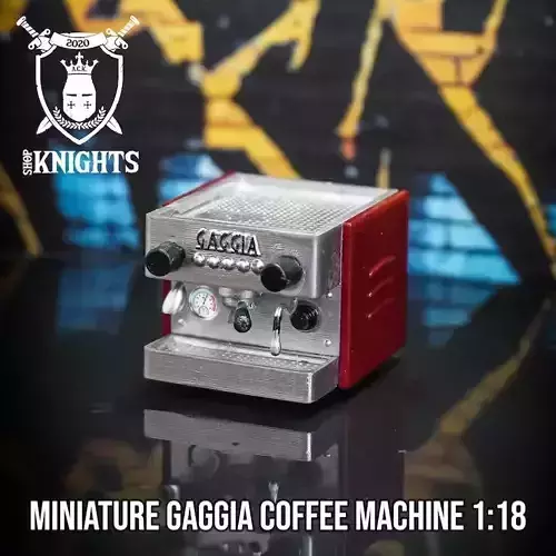Miniature Gaggia Coffee Machine for Dollhouse 