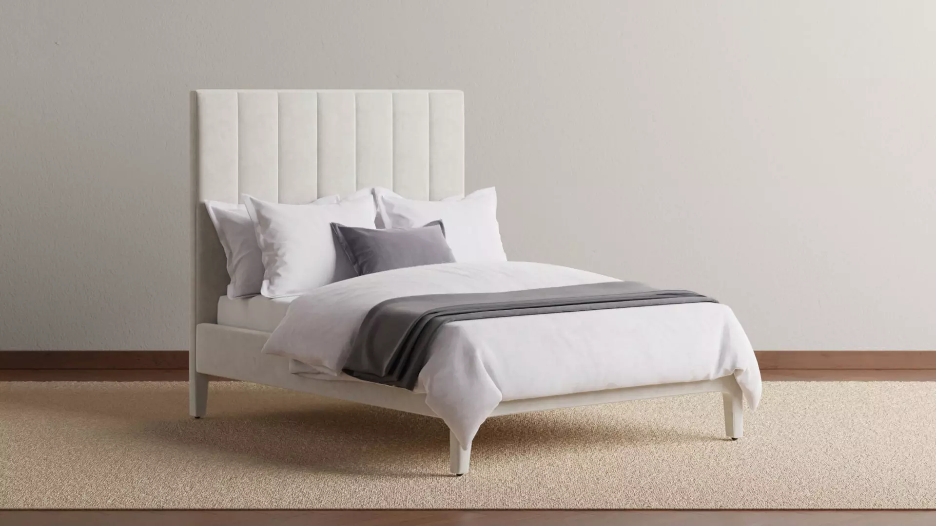 Rosa Upholstered Bed 3D model