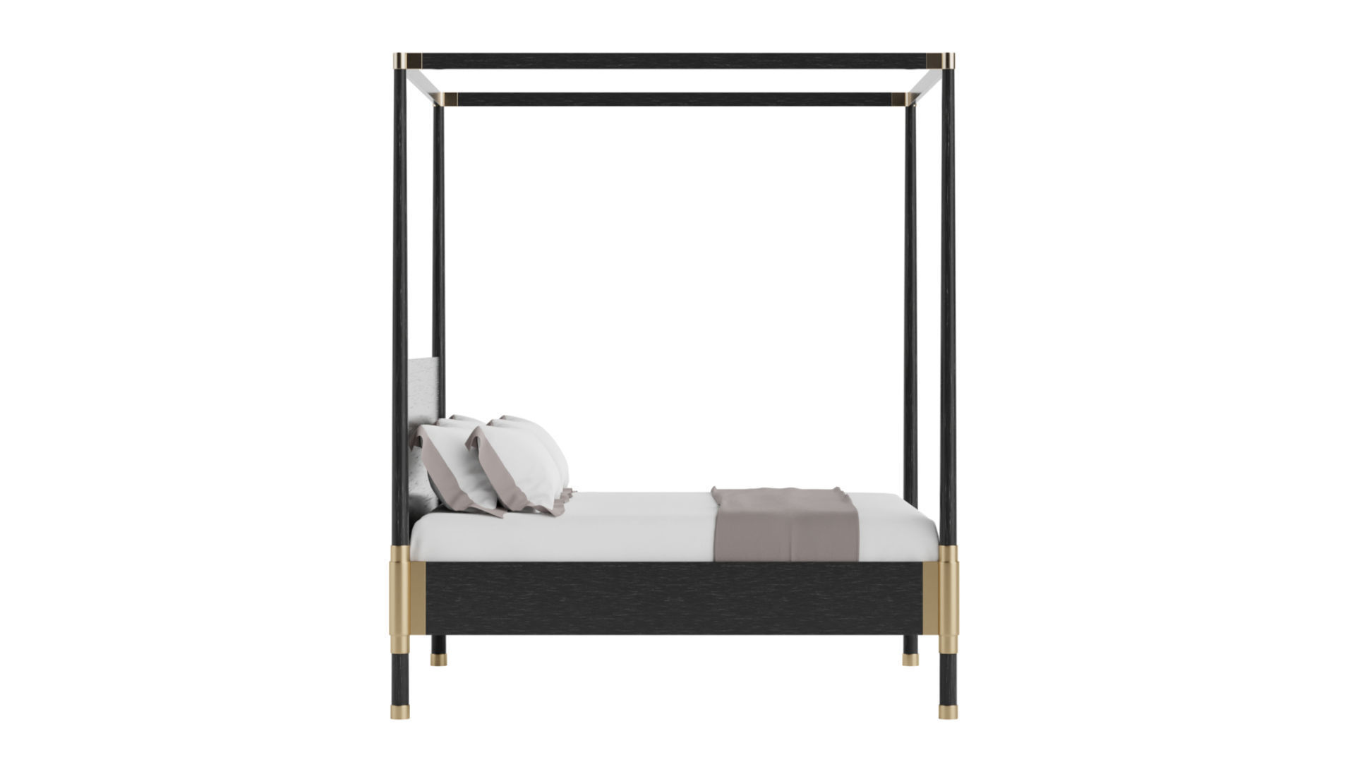Teresa Four Poster Bed 3D model_3