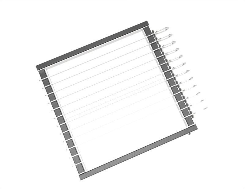 BBQ-Support for Skewers FOR MADE  3D model_7