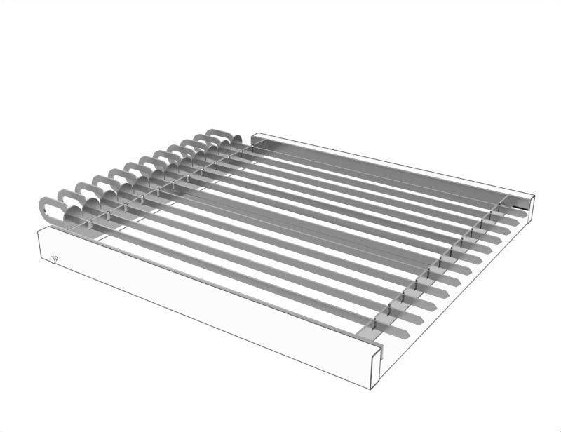 BBQ-Support for Skewers FOR MADE  3D model_4