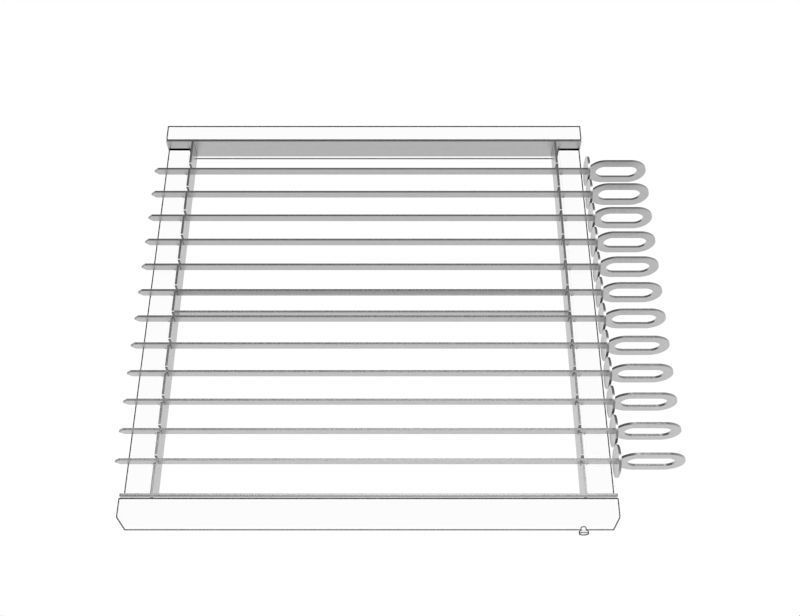 BBQ-Support for Skewers FOR MADE  3D model_2