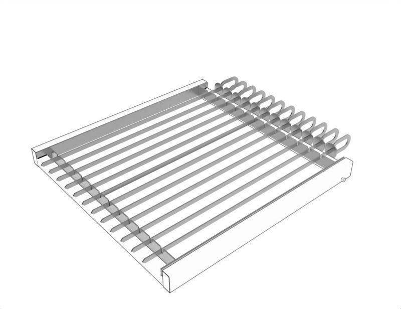 BBQ-Support for Skewers FOR MADE  3D model_3