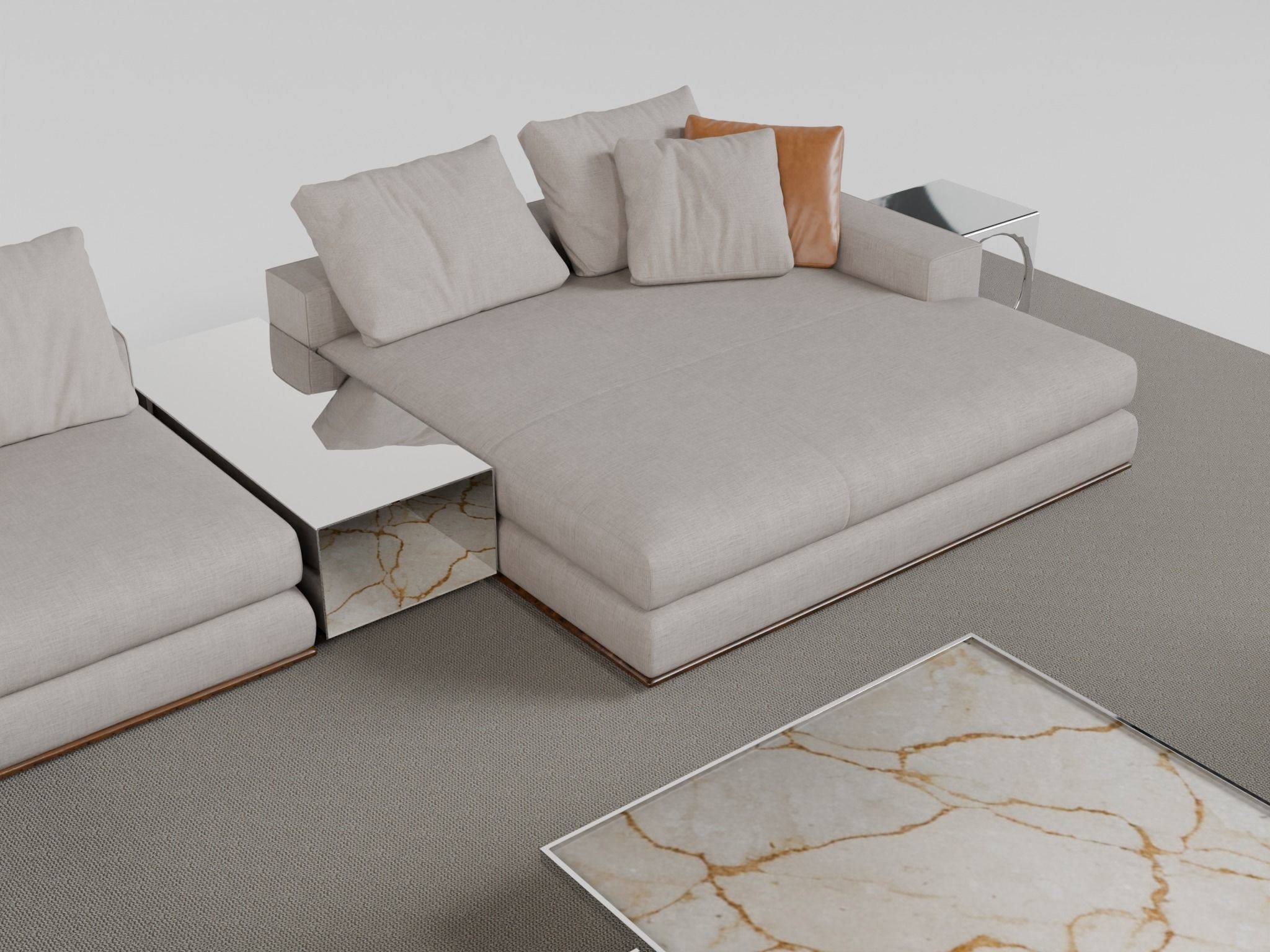 Cosy Sofa Set 3D model_5