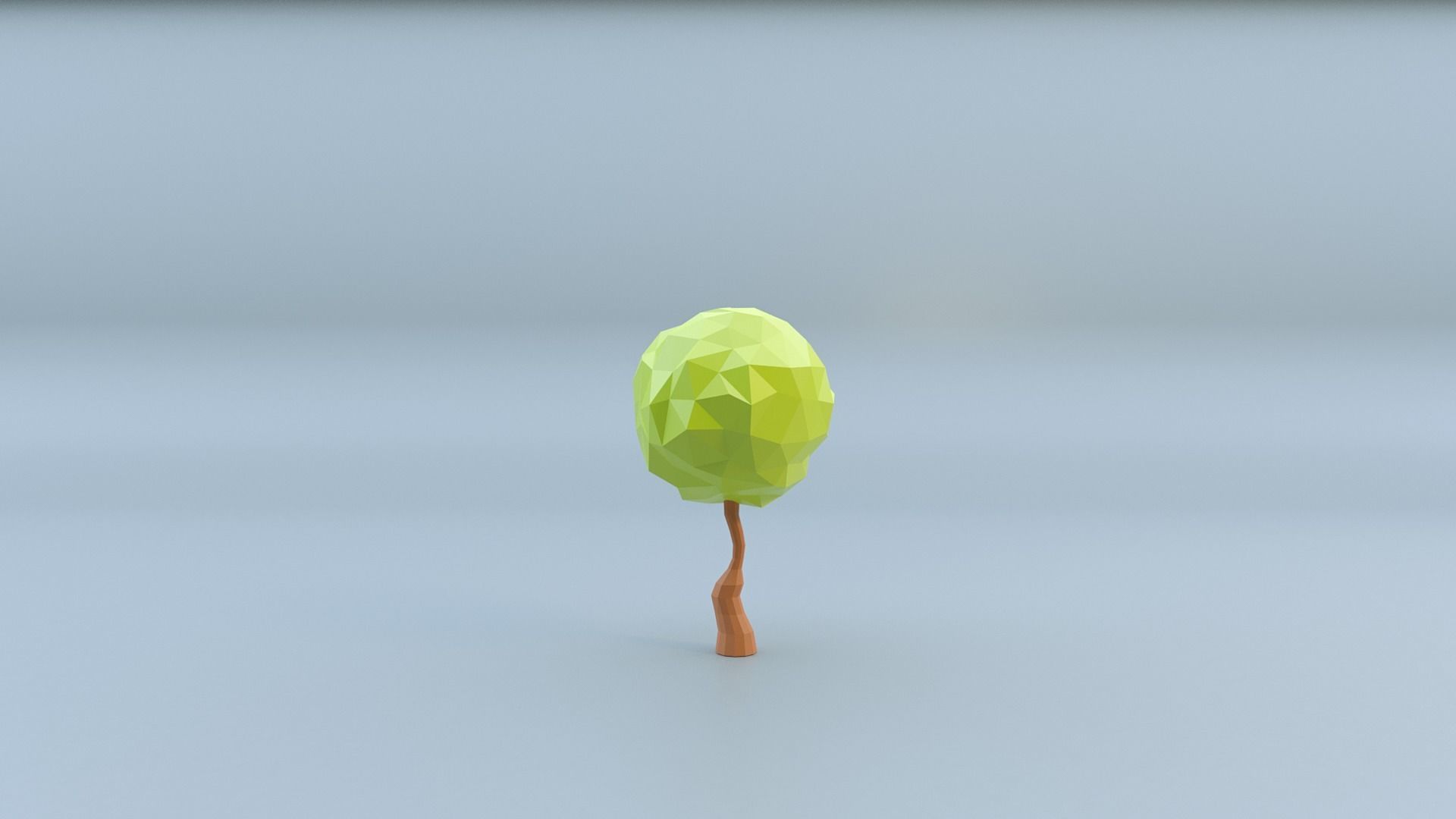 Low-poly 3D model Tree Set Low-poly 3D model_15