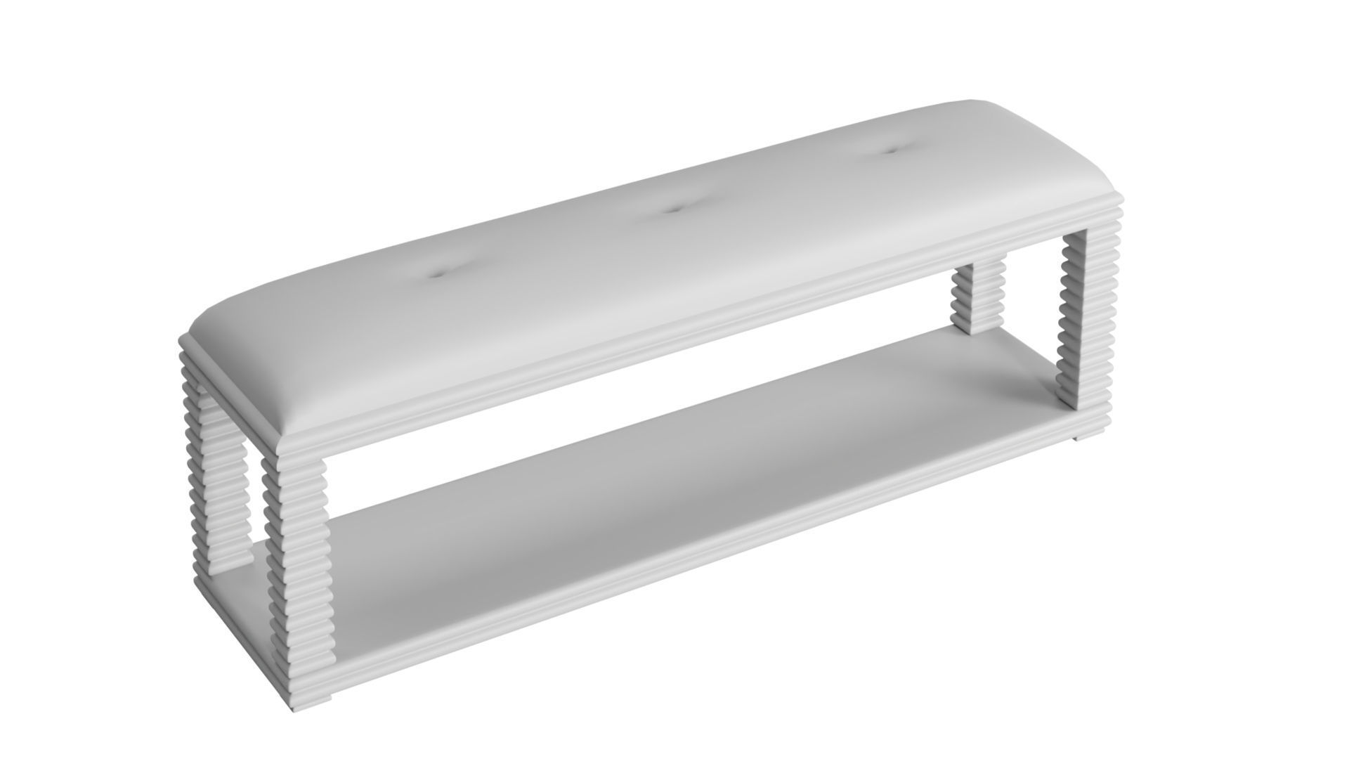 Belmont Dining Bench 3D model_4