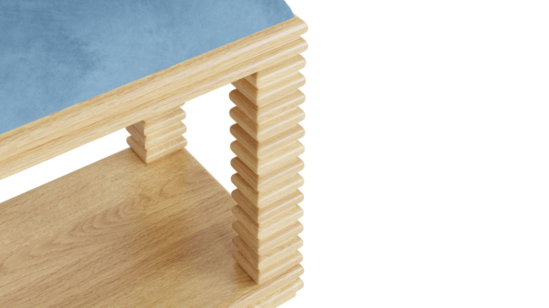 Belmont Dining Bench 3D model_2