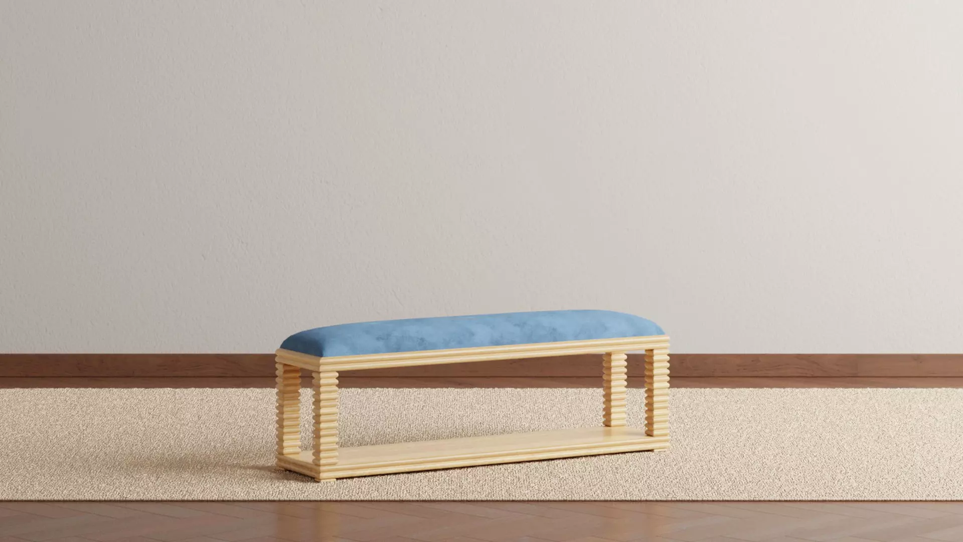 Belmont Dining Bench 3D model_0