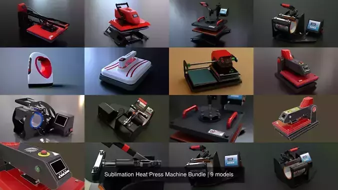Sublimation Heat Press Machine Bundle