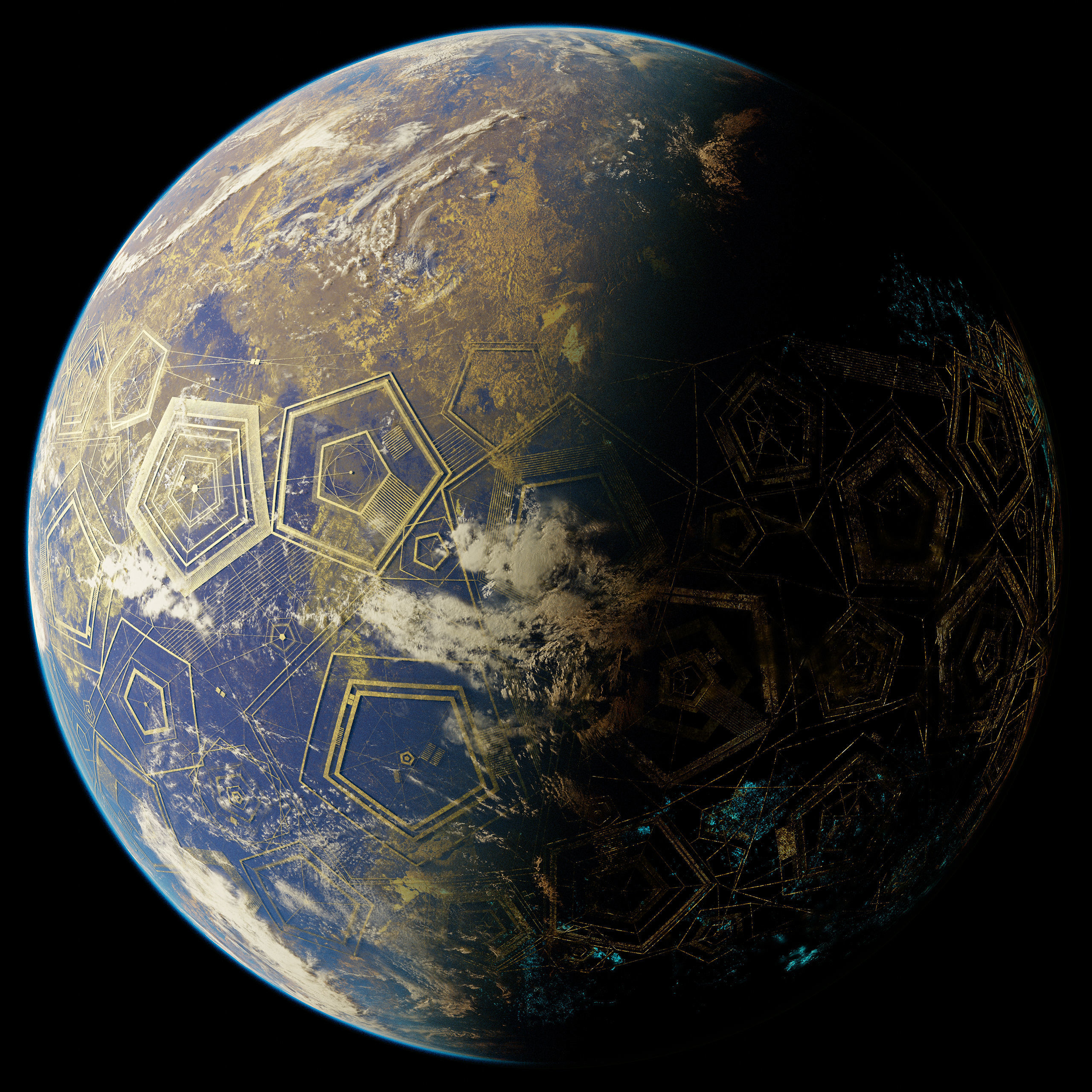 Planet Asgard 12K 3D model_5