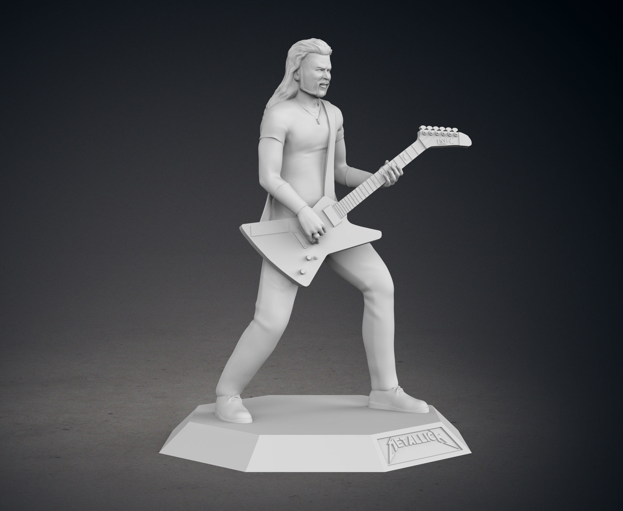 James Hetfield 3D print model_8