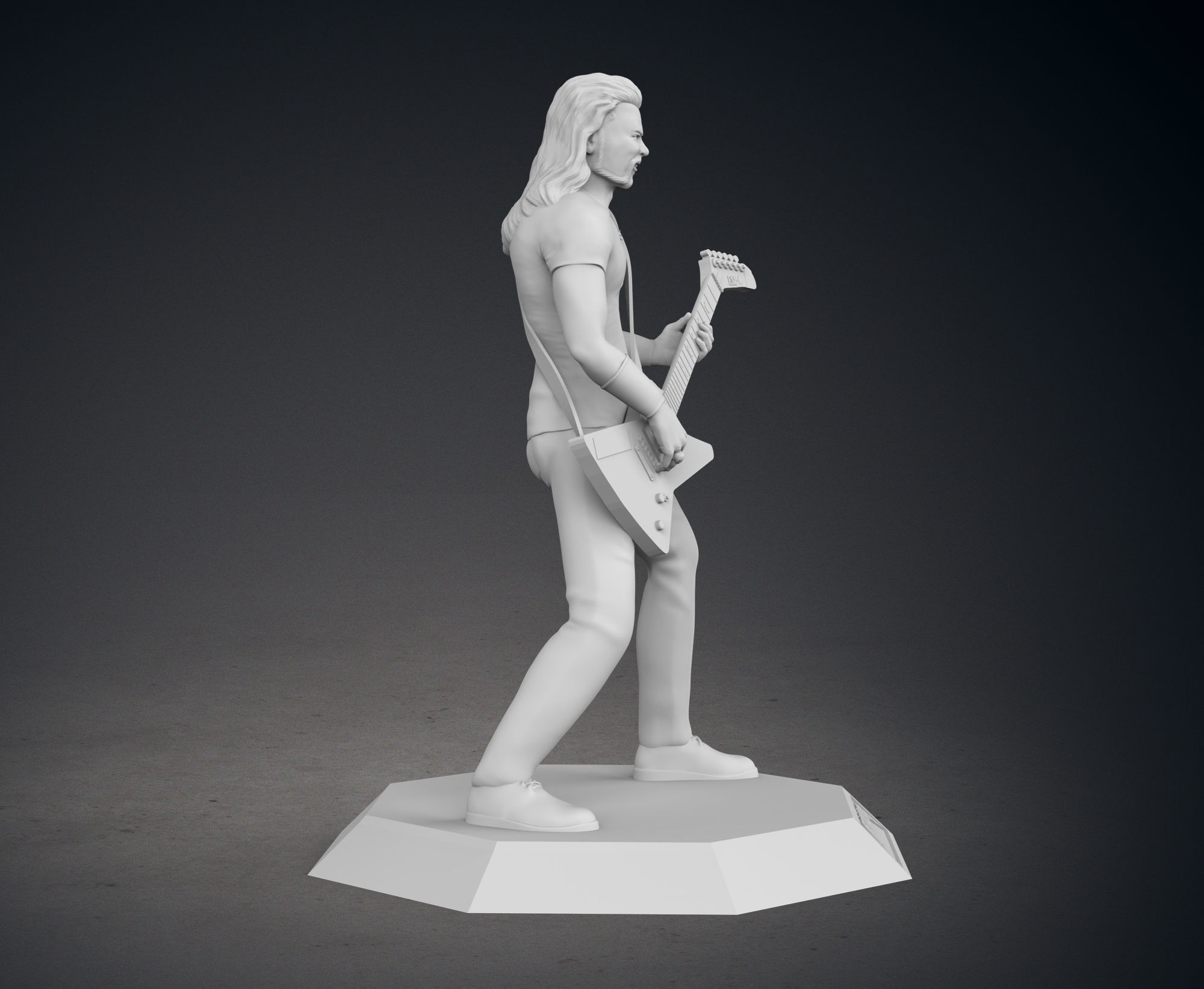 James Hetfield 3D print model_7