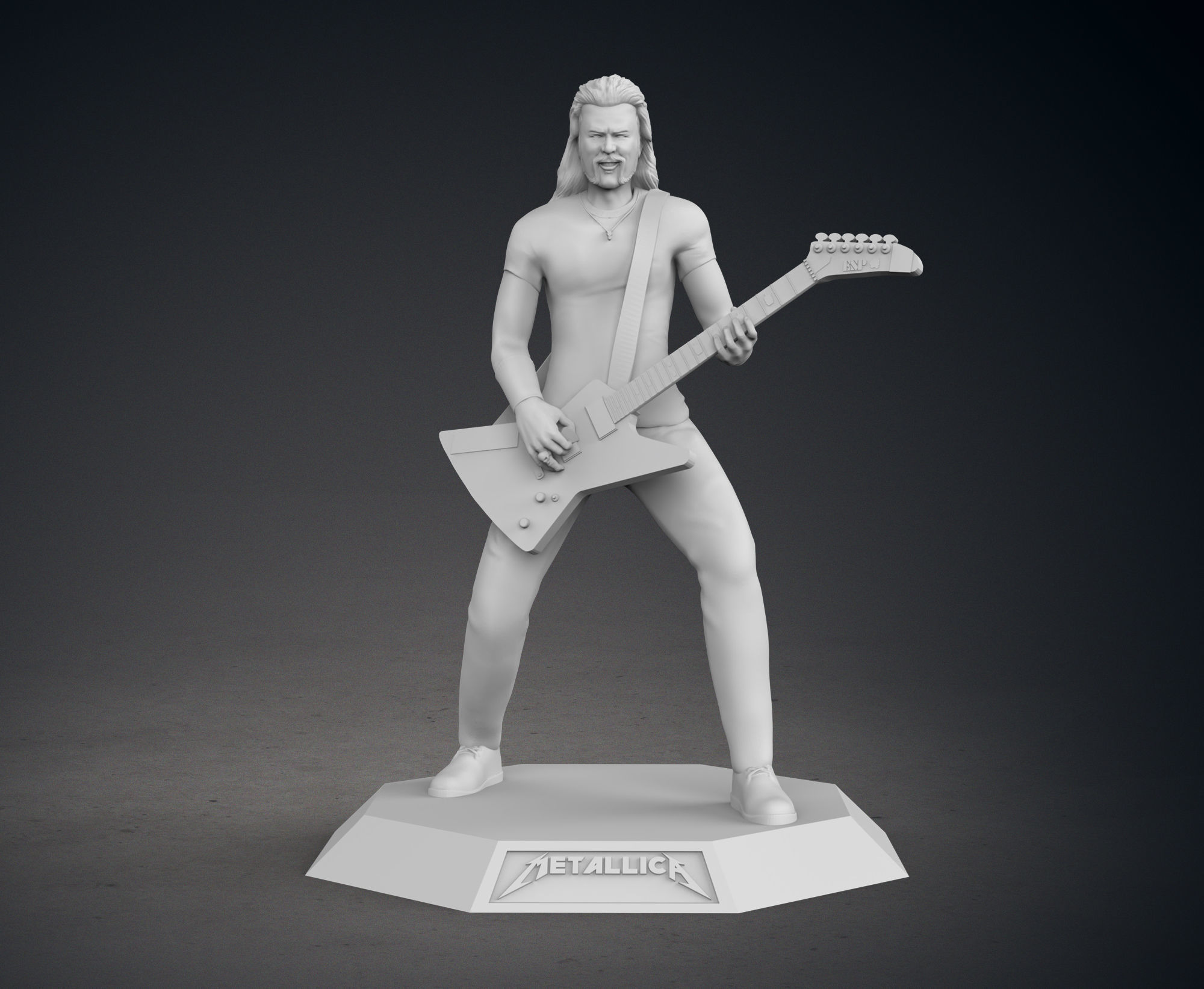 James Hetfield 3D print model_1