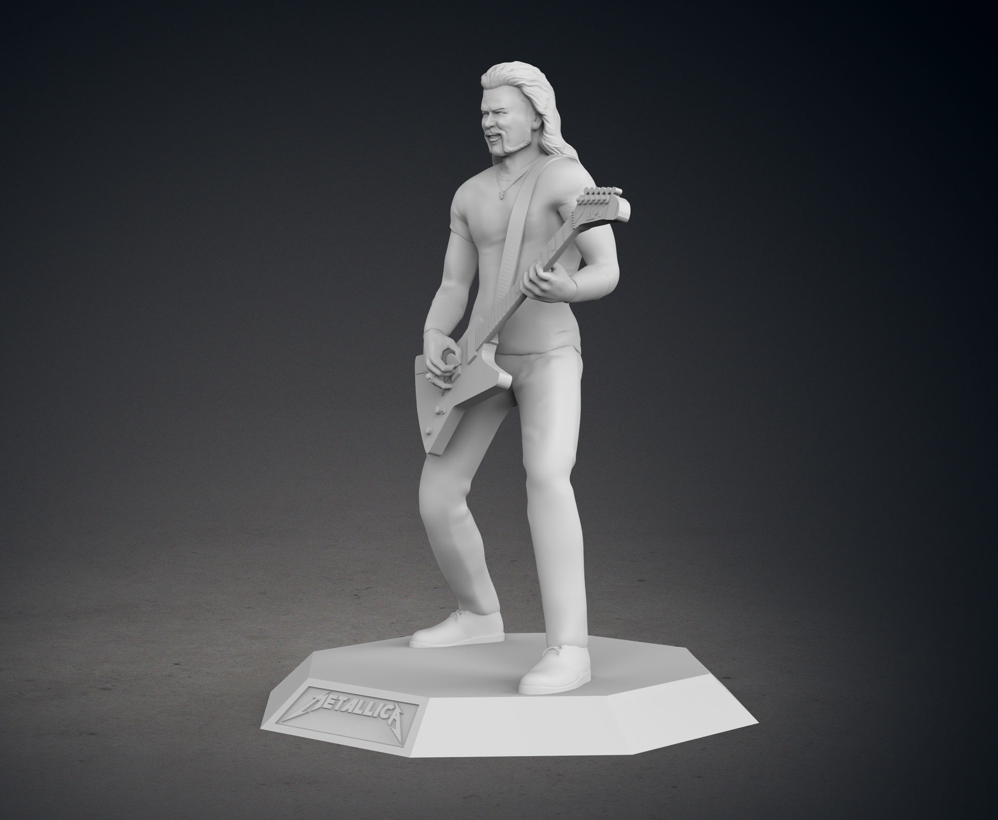 James Hetfield 3D print model_2