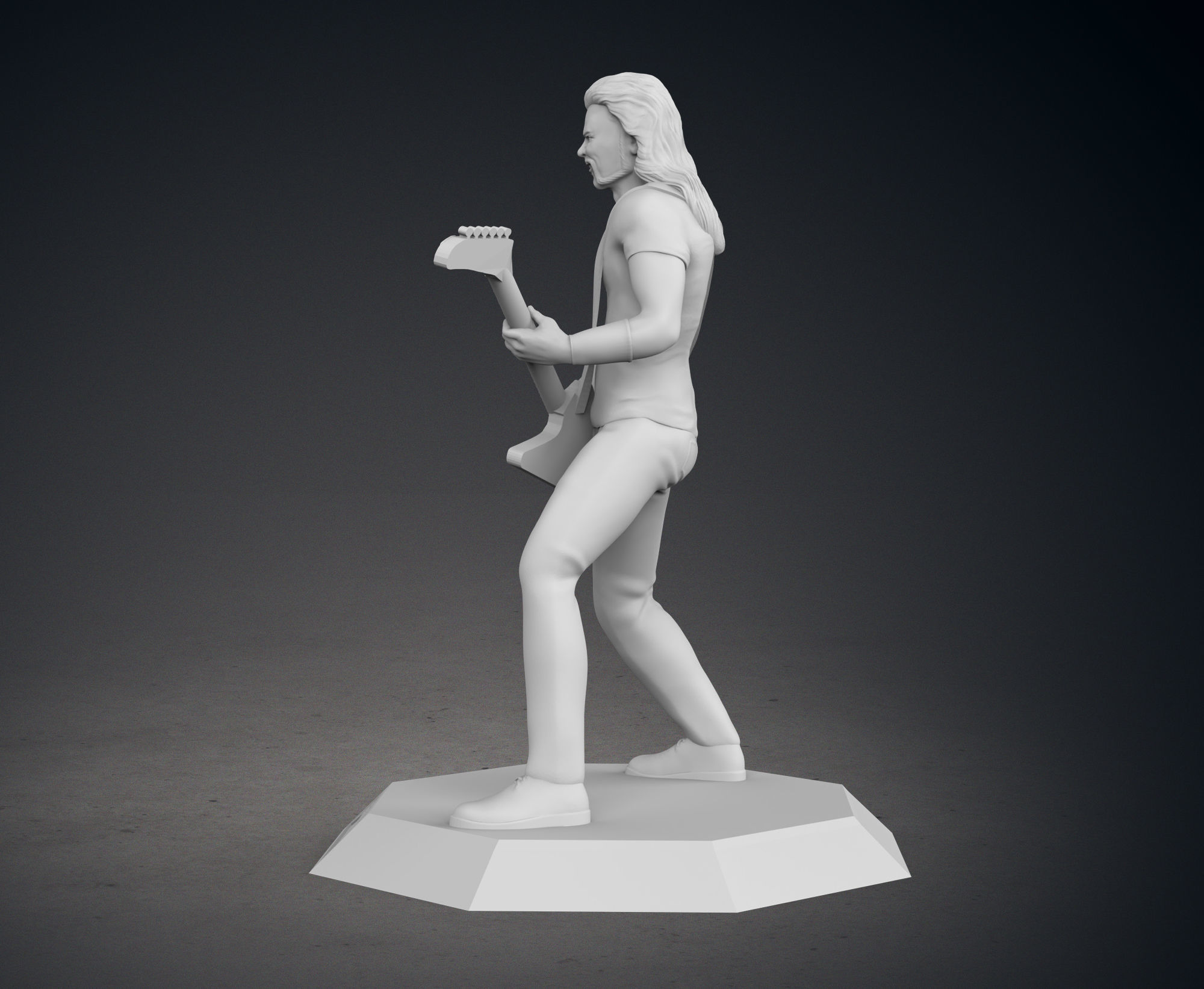 James Hetfield 3D print model_3