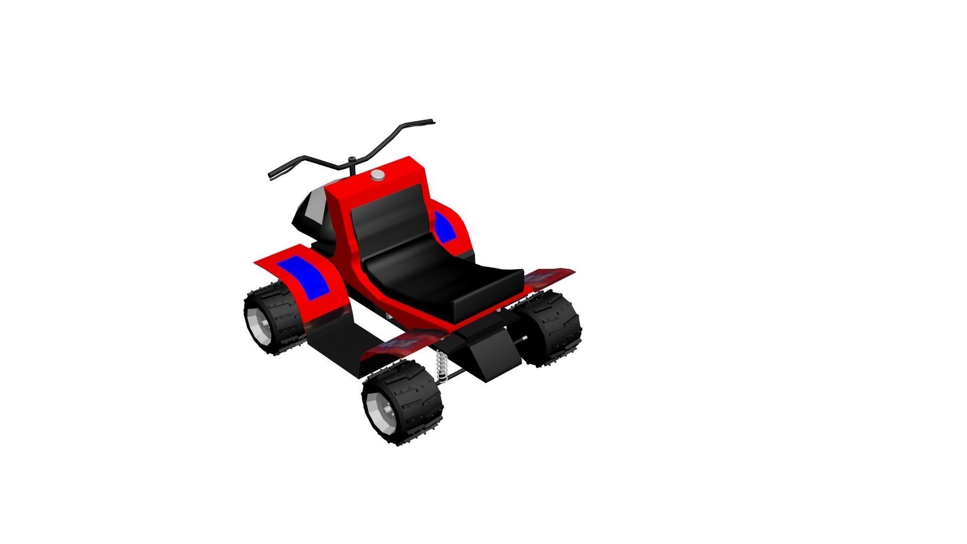 Toy Quadricycle 3D model_4