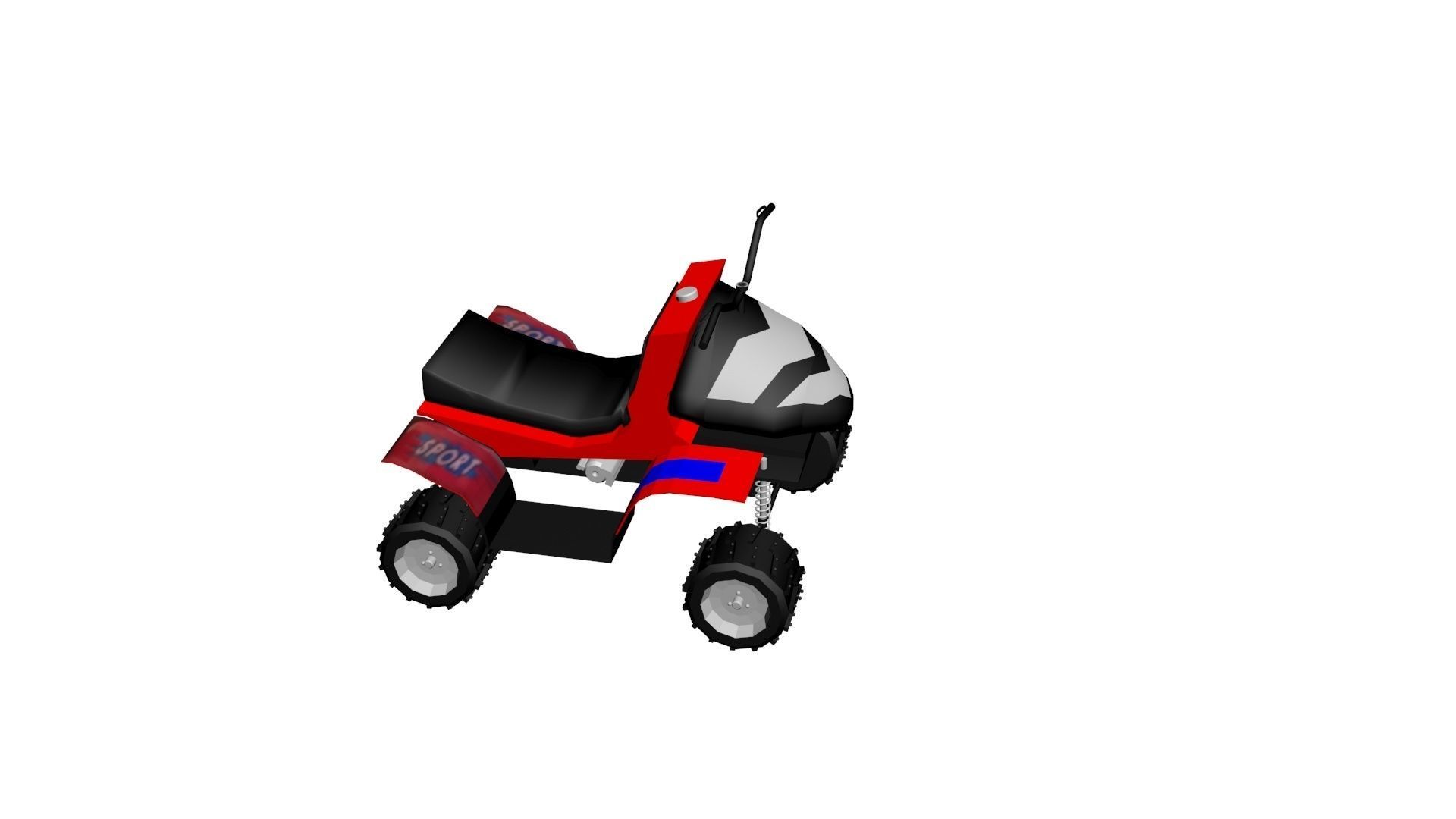 Toy Quadricycle 3D model_1