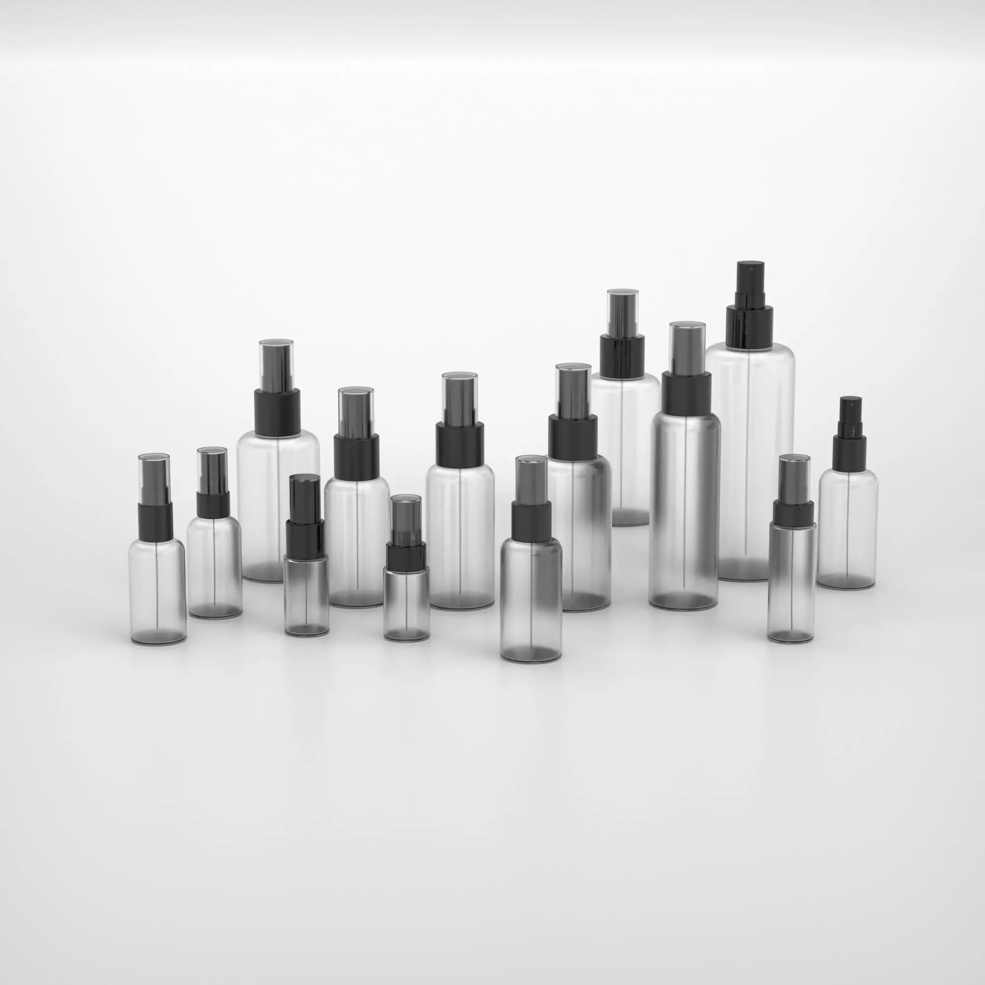cosmetic spray containers total set 3D model_0